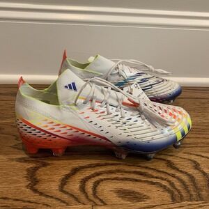 Adidas White Solar Predator Edge.1 Low SG Soccer Cleats Men's Size 6 GW1014